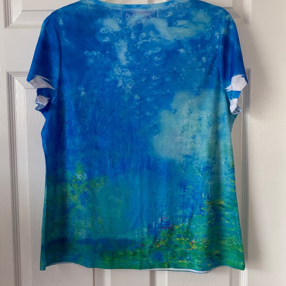 Leoma Lovegrove Colorful Artistic T-Shirt Size L - Picture 2 of 6